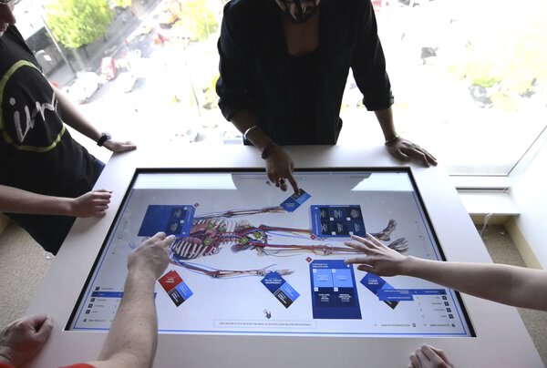 Boston Scientific interactive touch table